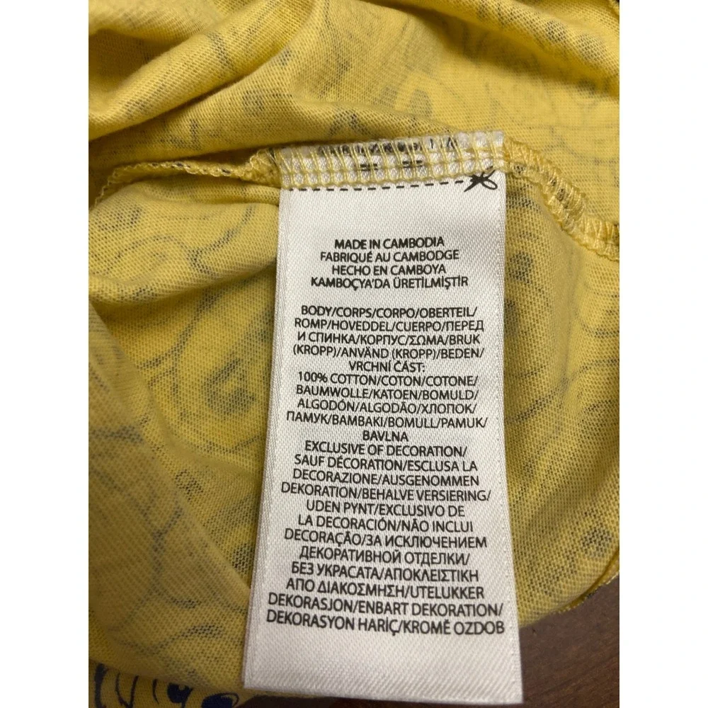 Ralph Lauren Baby Boys Yellow Polo‎ Bear Cotton Jersey Tee Size 12M Snaps NEW